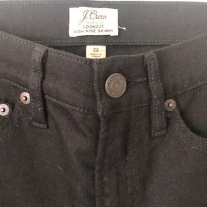 Jcrew highrise black jeans